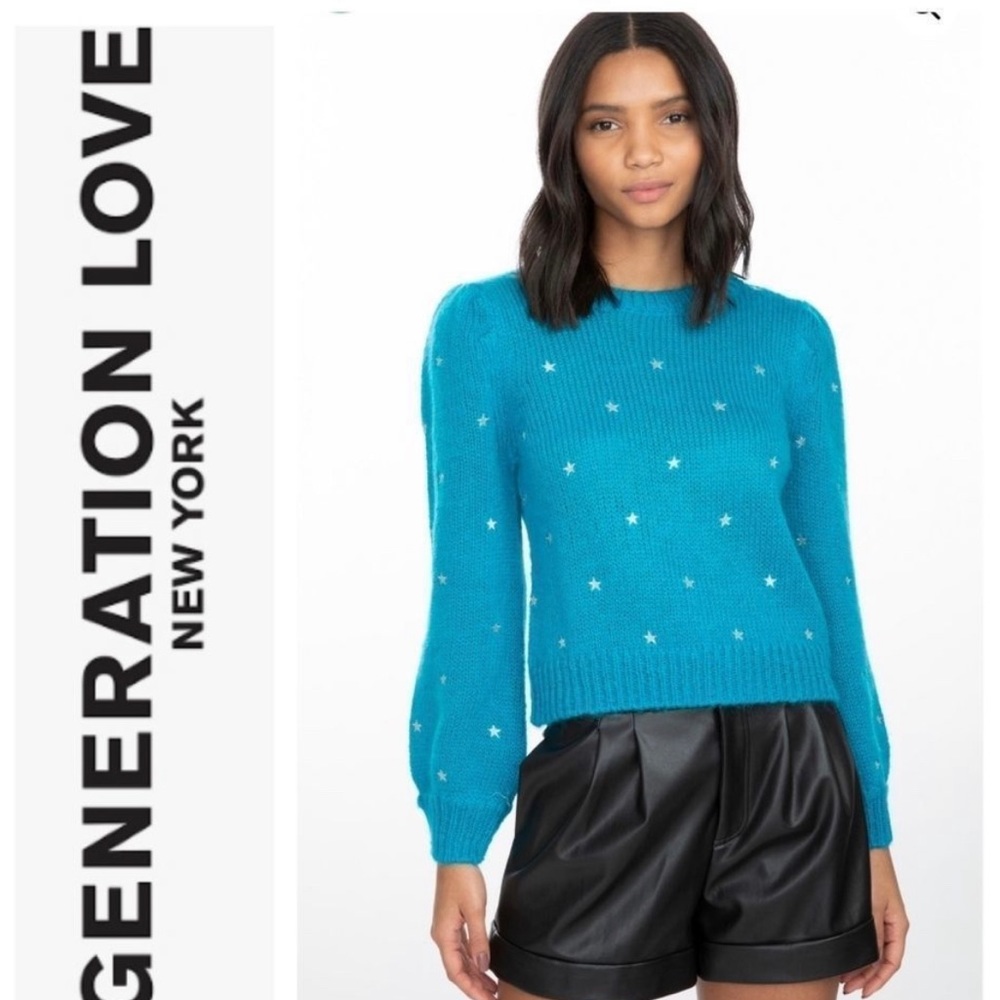 Generation Love Sweater Puff Sleeve Size Small